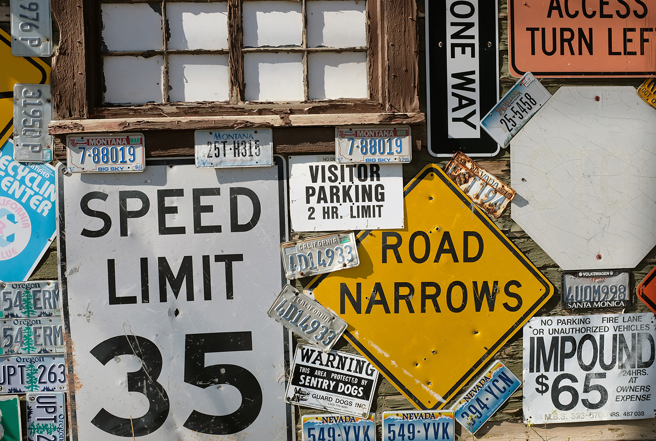 photo of a montage of street signs